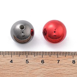Christmas Theme UV Plating Acrylic Beads&nbsp;PACR-B003-01C