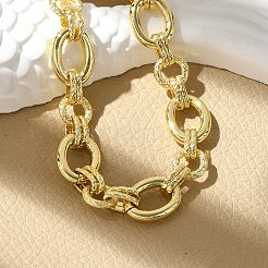 Brass Cable Chain Bracelets for Women Men&nbsp;BJEW-K273-13G