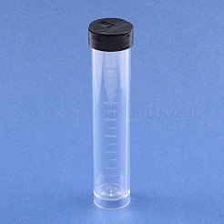 Clear Plastic Tube With A Black Lid&nbsp;C045Y