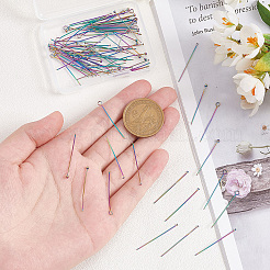 90Pcs 3 Styles 304 Stainless Steel Pins Set&nbsp;STAS-UN0049-44