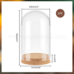 Glass Dome Cover&nbsp;AJEW-WH0314-446D