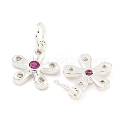 Rack Plating Brass Micro Pave Clear Cubic Zirconia Charms&nbsp;KK-F089-07S
