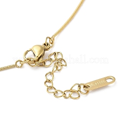 304 Stainless Steel Crystal Rhinestone Round Snake Chain Butterfly Lariat Necklaces for Women&nbsp;NJEW-G141-01G