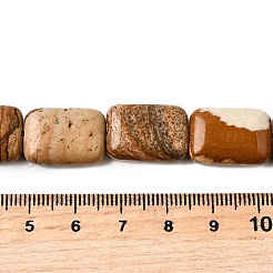 Natural Picture Jasper Beads Strands&nbsp;G-S386-A14