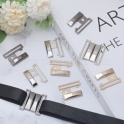 6 Pairs 3 Colors Alloy Interlocking Clasps&nbsp;FIND-CA0009-21