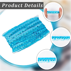Chinlon Pleated Lace Trim&nbsp;OCOR-WH20012-21I