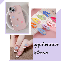 5 Sets 5 Colors Resin Cabochons&nbsp;MRMJ-AR0001-23
