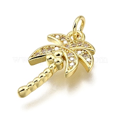 Brass Micro Pave Cubic Zirconia Pendants&nbsp;LS-KK-Z100-02G