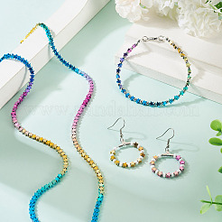 2 Strands Gradient Color Electroplated Synthetic Non-magnetic Hematite Beads Strands&nbsp;G-TA0002-86A
