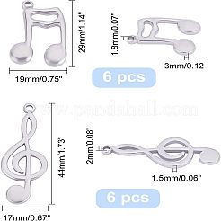 304 Stainless Steel Pendants&nbsp;STAS-UN0012-91P