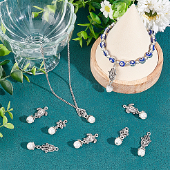 6 Sets Acrylic Imitated Pearl Pendants&nbsp;FIND-AR0003-37