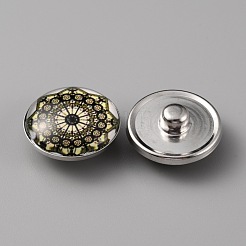 Alloy Jewelry Snap Buttons&nbsp;BUTT-WH0020-16D