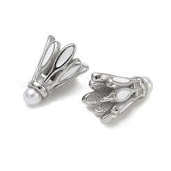 304 Stainless Steel with White Enamel Charms&nbsp;SA-CBA1CA2-03P