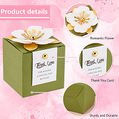 Folding Square Paper Candy Boxes&nbsp;LS-CBOX-WH0001-E02