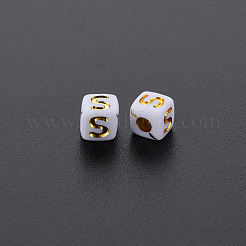 Opaque White Acrylic Beads&nbsp;MACR-Q242-010S