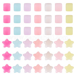 200Pcs 2 Styles Opaque Acrylic Beads&nbsp;SACR-TA0001-60