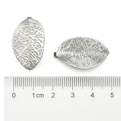 Tarnish Resistant 304 Stainless Steel Leaf Pendants&nbsp;STAS-S040-07P