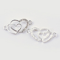 Alloy Rhinestone Links connectors&nbsp;X-ALRI-Q065-23S