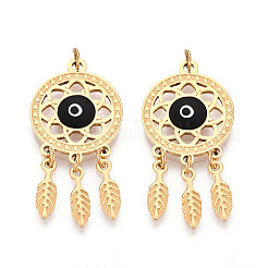 304 Stainless Steel Enamel Pendants&nbsp;STAS-T069-57M