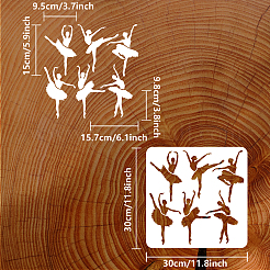 PET Hollow Out Drawing Painting Stencils&nbsp;DIY-WH0391-0560