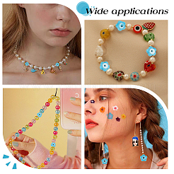 Handmade Evil Eye Lampwork Beads&nbsp;LAMP-DC0001-07B