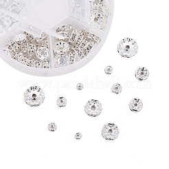 Brass Rhinestone Spacer Beads&nbsp;RB-JP0002-07