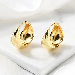 Brass Hoop Earrings&nbsp;EJEW-S249-05G