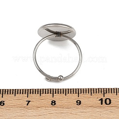 304 Stainless Steel Cuff Ring Components&nbsp;STAS-D372-03P-05