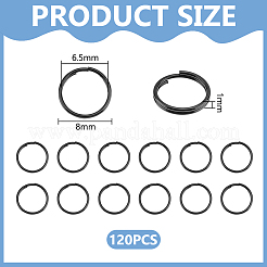 120Pcs Stainless Steel Split Rings&nbsp;FIND-UN0016-68