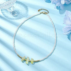 ABS Plastic Imitation Pearl Beaded Necklaces&nbsp;NJEW-JN04859-01