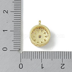 Rack Plating Brass Micro Pave Cubic Zirconia Tube Bails&nbsp;KK-A220-08G