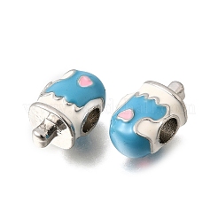 Alloy Enamel European Beads&nbsp;MPDL-F020-02P