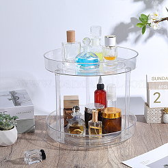 2-Tier Multifunctional Rotating Desktop Plastic Storage Rack&nbsp;ODIS-WH0709-255B