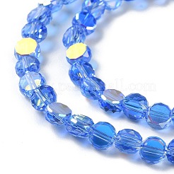 Transparent Electroplate Glass Beads Strands&nbsp;GLAA-Q099-I01-06