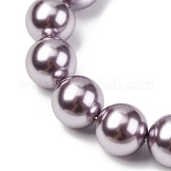 Electroplated Shell Pearl Beads Strands&nbsp;BSHE-G041-14mm-02