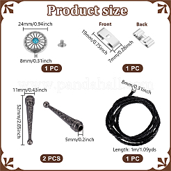 2Pcs Alloy Cord End&nbsp;DIY-NB0014-11