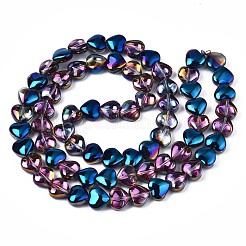 Electroplate Glass Beads Strands&nbsp;EGLA-S188-14-C03