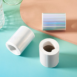 3 Rolls 3 Styles Vinyl Plastic Printable Holographic Stickers&nbsp;OFST-TA0001-10F