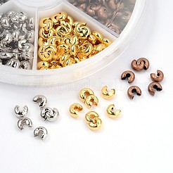 6 Color Iron Crimp Beads Covers&nbsp;IFIN-X0045-4mm-NF-B
