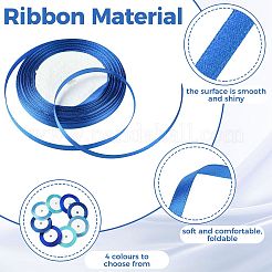 8Rolls 4 Colors Single Face Satin Ribbon&nbsp;OCOR-FS0001-10B