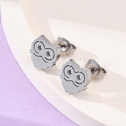 Tarnish Resistant 304 Stainless Steel Stud Earrings&nbsp;X-EJEW-F227-17P