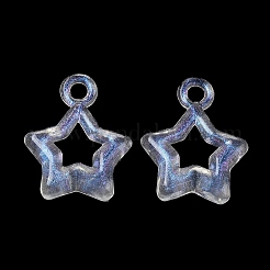 Transparent Acrylic with Glitter Pendants&nbsp;X1-OACR-C016-22