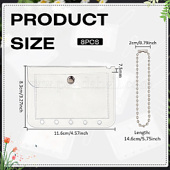 Rectangle Plastic ID Pouch&nbsp;HJEW-WH0036-168A