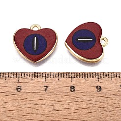 Valentine's Day Printed Alloy Pendants&nbsp;PALLOY-SZC0008-15E
