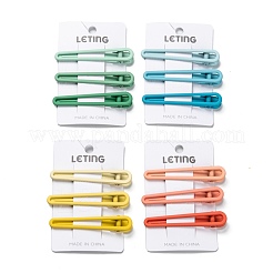 Spray Painted Alloy Alligator Hair Clips Sets&nbsp;PHAR-F009-05A