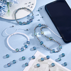 104Pcs 26 Styles Electroplated Glass Beads&nbsp;GLAA-PH0003-97B