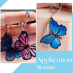 30Pcs Transparent Acrylic Pendants&nbsp;OACR-SC0002-30B