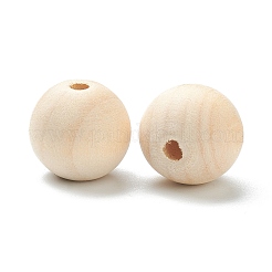 Natural Unfinished Wood Beads&nbsp;WOOD-XCP0001-19H