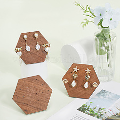 Walnut Stud Earrings Plate&nbsp;EDIS-WH20010-01B