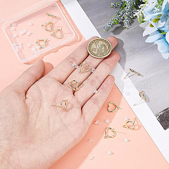6 Pairs Brass Stud Earring Findings&nbsp;KK-BC0008-61